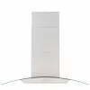 Rozsdamentes acél sziget páraelszívó 90 cm 756 m³/óra LED