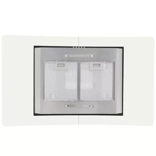 Rozsdamentes acél sziget páraelszívó 90 cm 756 m³/óra LED