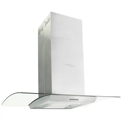 Rozsdamentes acél sziget páraelszívó 90 cm 756 m³/óra LED