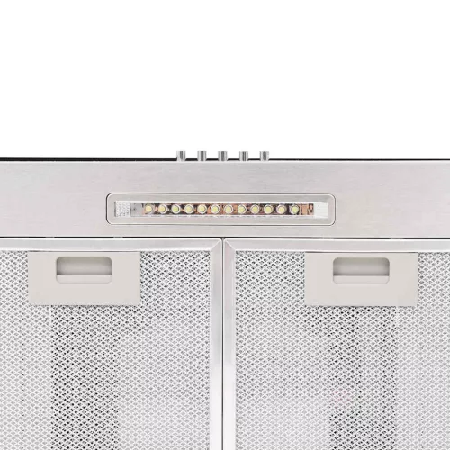 Rozsdamentes acél, fali páraelszívó 90 cm 756 m³/óra LED