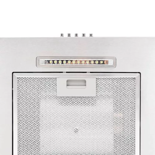 Rozsdamentes acél LED-es fali páraelszívó 60 cm 756 m³/óra