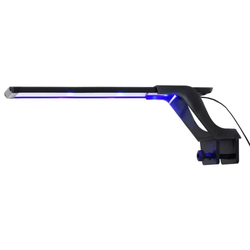 Kék és fehér LED-lámpa akváriumhoz szorítóval 35 - 55 cm