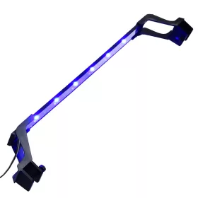   Kék és fehér LED-lámpa akváriumhoz szorítókkal 55 - 70 cm