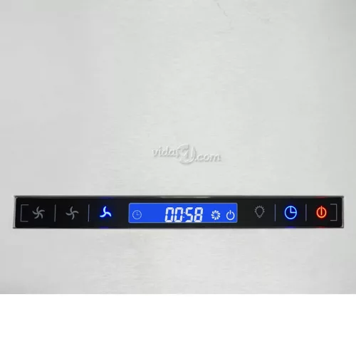 Rozsdamentes acél LCD érintőképernyős sziget páraelszívó 37 cm