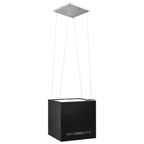Porszórt acél LCD érintőképernyős sziget páraelszívó 37 cm