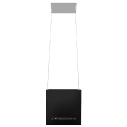 Porszórt acél LCD érintőképernyős sziget páraelszívó 37 cm