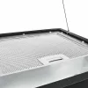 Porszórt acél LCD érintőképernyős sziget páraelszívó 37 cm