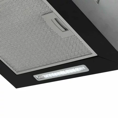 Porszórt acél LCD érintőképernyős sziget páraelszívó 55 cm