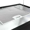Porszórt acél LCD érintőképernyős sziget páraelszívó 55 cm