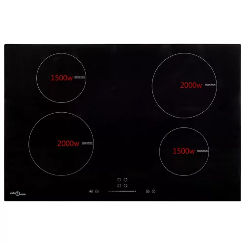 4 égős indukciós főzőlap érintős vezérlőpanellel 77 cm 7000 W