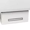 Fehér acél és edzett üveg fali páraelszívó 60 cm