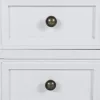 2 fiókos fehér MDF éjjeliszekrény