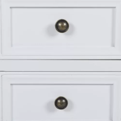 2 fiókos fehér MDF éjjeliszekrény