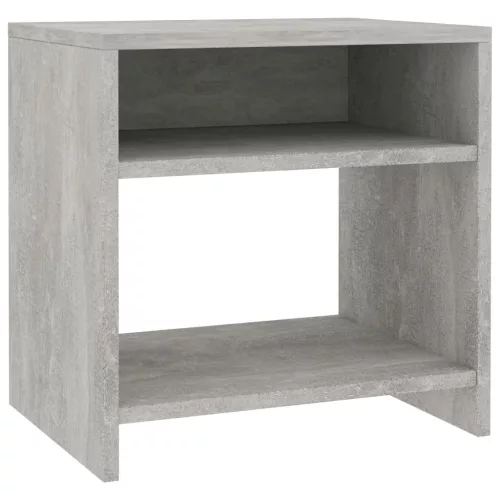 Betonszürke szerelt fa éjjeliszekrény 40 x 30 x 40 cm