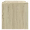 2 db sonoma tölgy színű szerelt fa éjjeliszekrény 40x30x30 cm