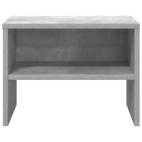 Betonszürke szerelt fa éjjeliszekrény 40 x 30 x 30 cm