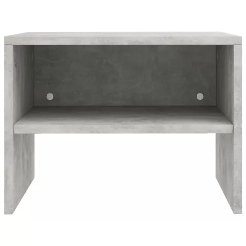 2 db betonszürke szerelt fa éjjeliszekrény 40 x 30 x 30 cm