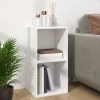 Fehér szerelt fa lemeztároló doboz 71 x 34 x 36 cm