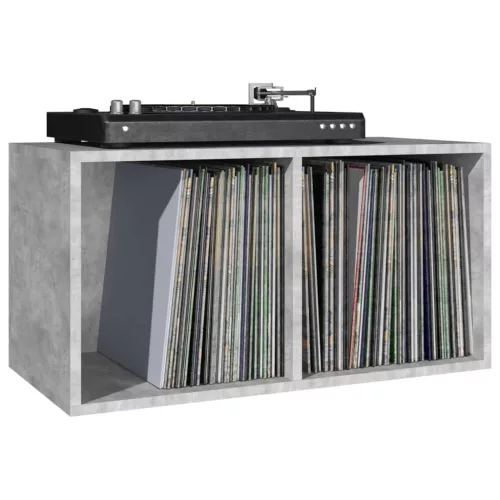 800121  Vinyl Storage Box Concrete Grey 71x34x36 cm Chipboard