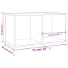 800121  Vinyl Storage Box Concrete Grey 71x34x36 cm Chipboard