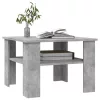 Betonszürke szerelt fa dohányzóasztal 60 x 60 x 42 cm