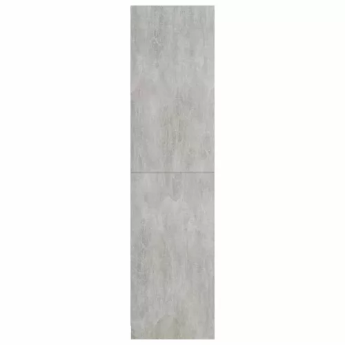 Betonszürke szerelt fa ruhásszekrény 100 x 50 x 200 cm