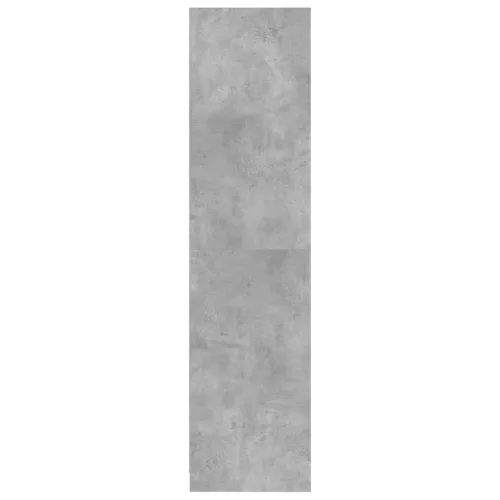 Betonszürke szerelt fa ruhásszekrény 50 x 50 x 200 cm