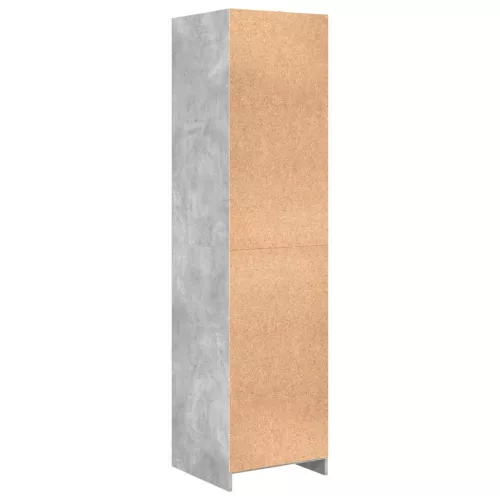 Betonszürke szerelt fa ruhásszekrény 50 x 50 x 200 cm