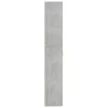 Betonszürke szerelt fa irodaszekrény 60 x 32 x 190 cm