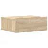 2 db sonoma tölgy szerelt fa függő éjjeliszekrény 40x30x15 cm