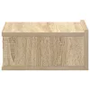 2 db sonoma tölgy szerelt fa függő éjjeliszekrény 40x30x15 cm