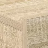 2 db sonoma tölgy szerelt fa függő éjjeliszekrény 40x30x15 cm