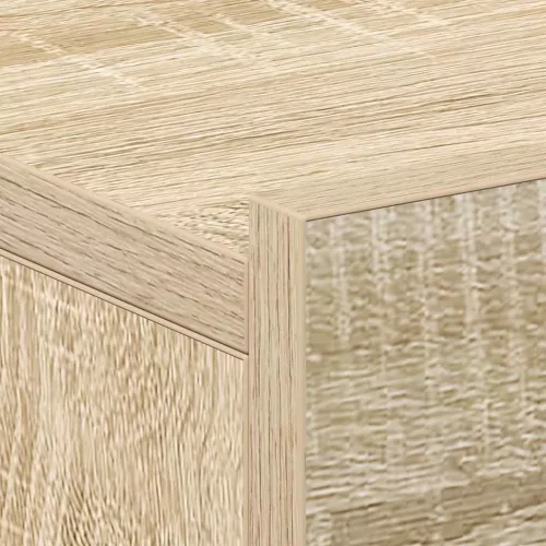2 db sonoma tölgy szerelt fa függő éjjeliszekrény 40x30x15 cm