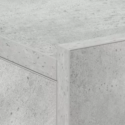 Betonszürke szerelt fa függő éjjeliszekrény 40 x 30 x 15 cm