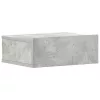 2 db betonszürke szerelt fa függő éjjeliszekrény 40x30x15 cm