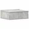 2 db betonszürke szerelt fa függő éjjeliszekrény 40x30x15 cm