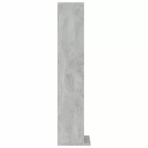 Betonszürke szerelt fa CD-szekrény 21 x 20 x 88 cm