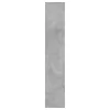 Betonszürke szerelt fa cipősszekrény 54 x 34 x 183 cm
