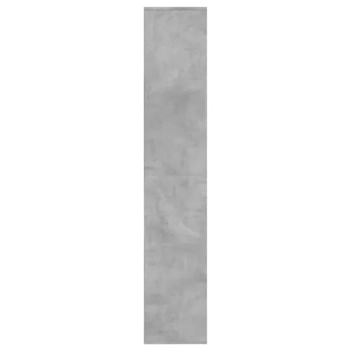 Betonszürke szerelt fa cipősszekrény 54 x 34 x 183 cm