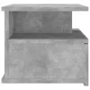 2 db betonszürke szerelt fa lebegő éjjeliszekrény 40x31x27 cm
