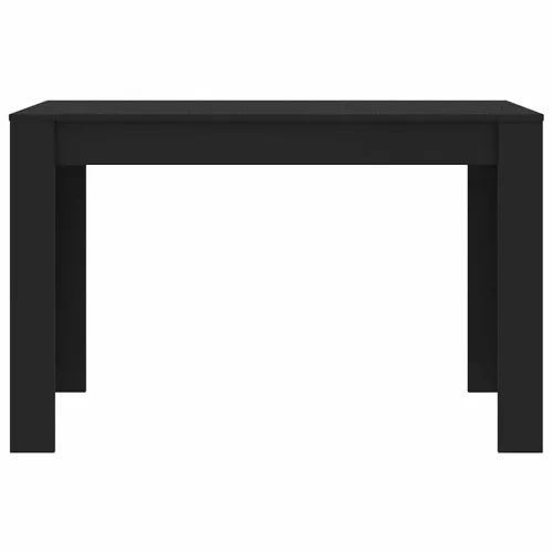 Fekete szerelt fa étkezőasztal 120 x 60 x 76 cm