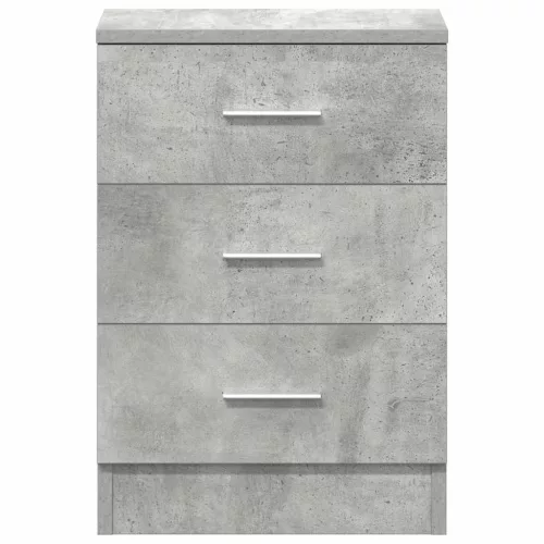 Betonszürke szerelt fa éjjeliszekrény 38 x 35 x 56 cm