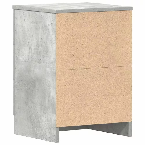 Betonszürke szerelt fa éjjeliszekrény 38 x 35 x 56 cm