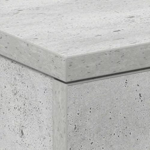Betonszürke szerelt fa éjjeliszekrény 38 x 35 x 56 cm