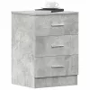 2 db betonszürke szerelt fa éjjeliszekrény 38 x 35 x 56 cm