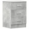 2 db betonszürke szerelt fa éjjeliszekrény 38 x 35 x 56 cm
