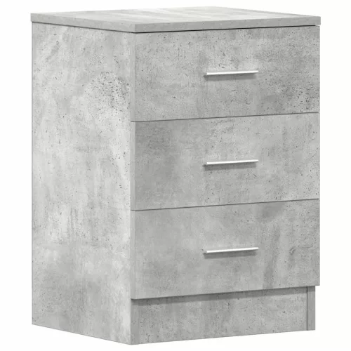 2 db betonszürke szerelt fa éjjeliszekrény 38 x 35 x 56 cm