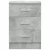 2 db betonszürke szerelt fa éjjeliszekrény 38 x 35 x 56 cm