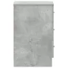 2 db betonszürke szerelt fa éjjeliszekrény 38 x 35 x 56 cm