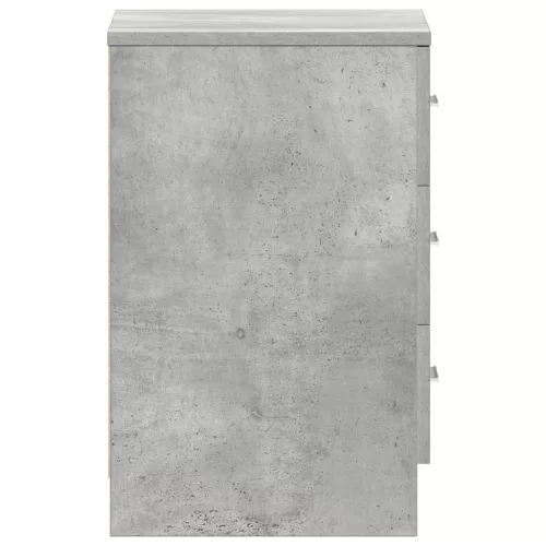 2 db betonszürke szerelt fa éjjeliszekrény 38 x 35 x 56 cm
